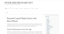 Desktop Screenshot of inter-disciplinary.net