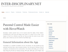 Tablet Screenshot of inter-disciplinary.net